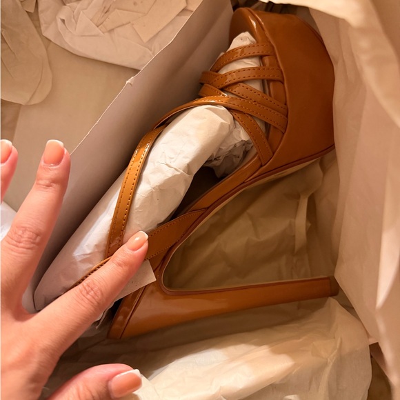 Chinese Laundry Tan Strappy Heels - Picture 3 of 4